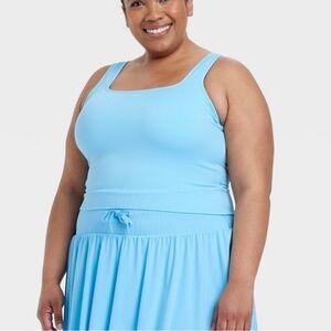 Target - All In Motion - Seamless Square Neck Cropped Tank Top - 4XL